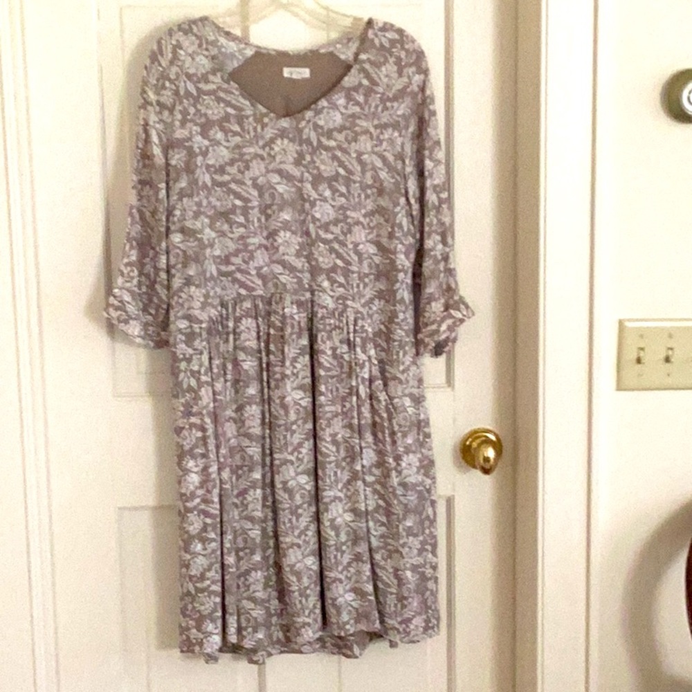 Garnet Hill Bohemian Pocket-Detail Dress